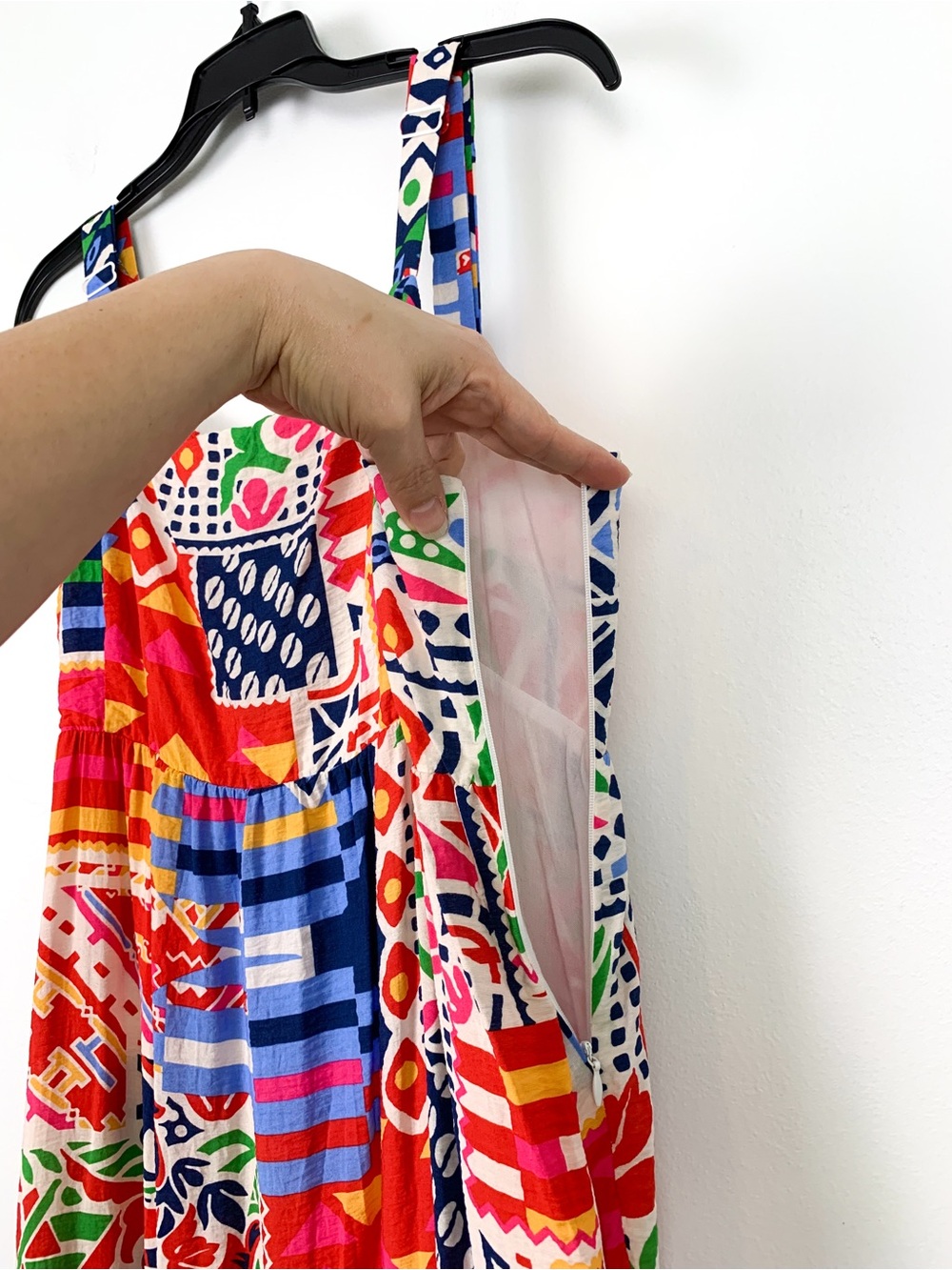 Skies Are Blue maxi dress sleeveless sun dress vibrant abstract print size XL - Picture 5 of 11